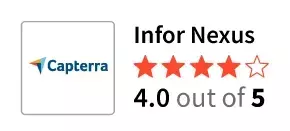 Capterra review for Infor Nexus container tracking software