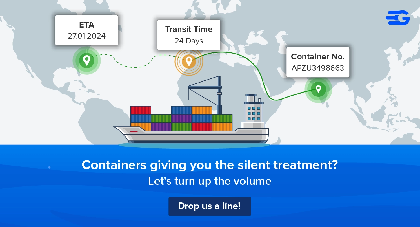 Container tracking giving you the silent treatmentDrop us a line