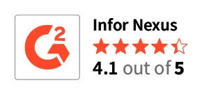 G2 review for Infor Nexus supply chain visibility software