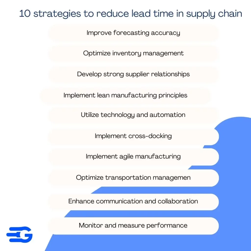 10 proven strategies to reduce lead time in supply chain