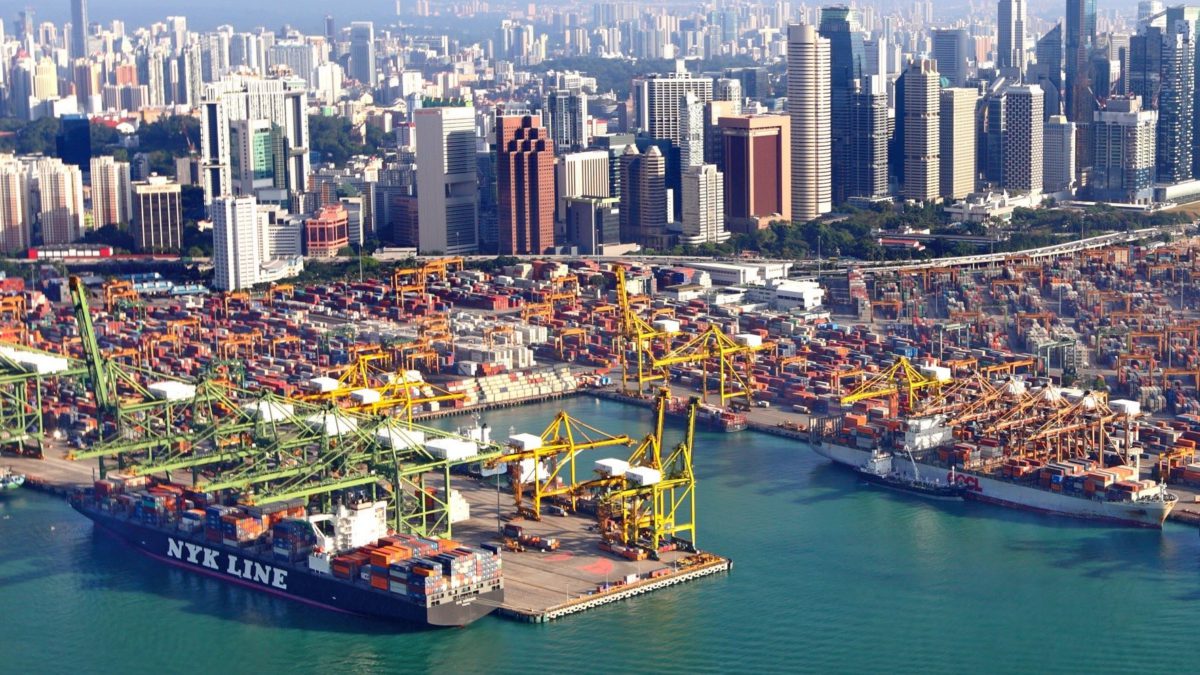 The port of Singapore