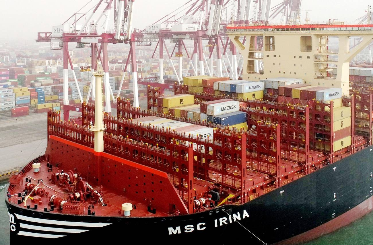 MSC Irina, the world's largest container ship as of 2023