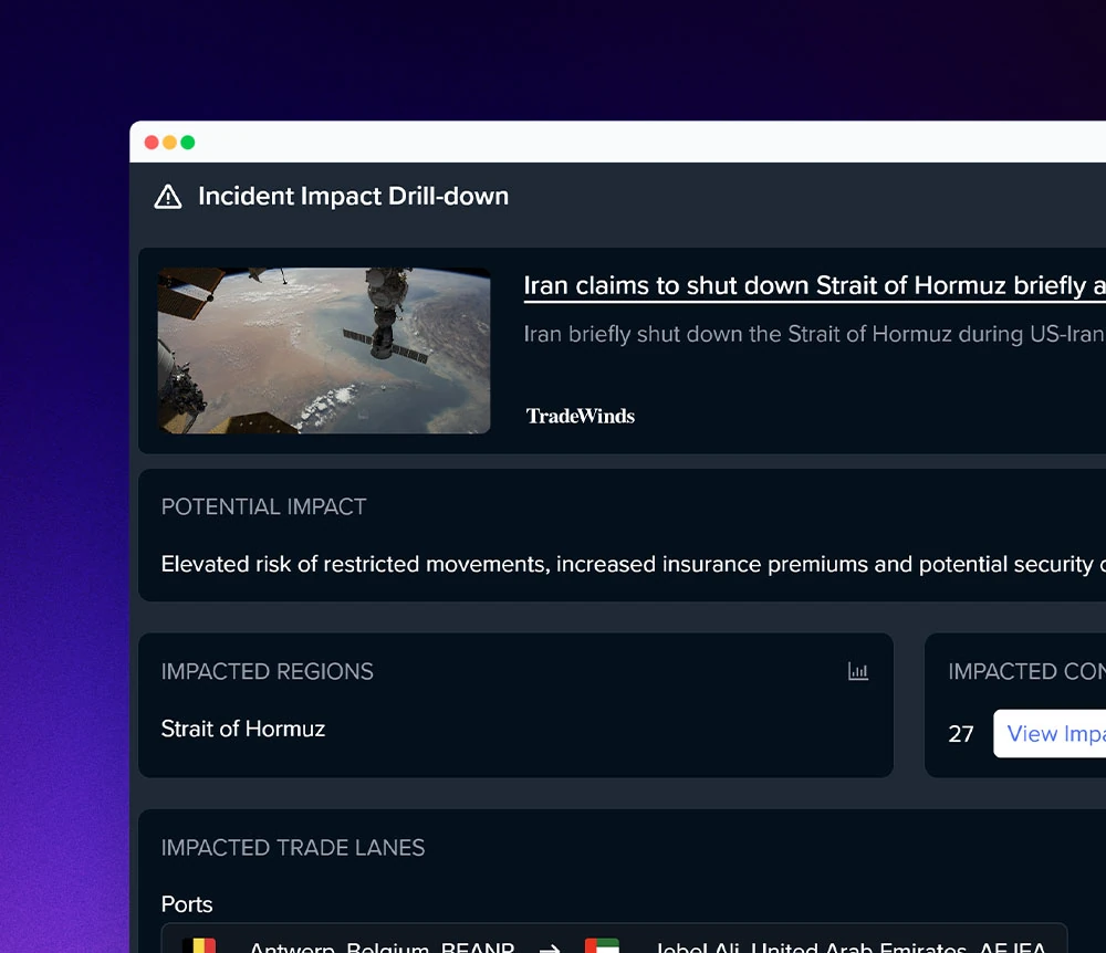 Incident Lens — Drill down on disruptions