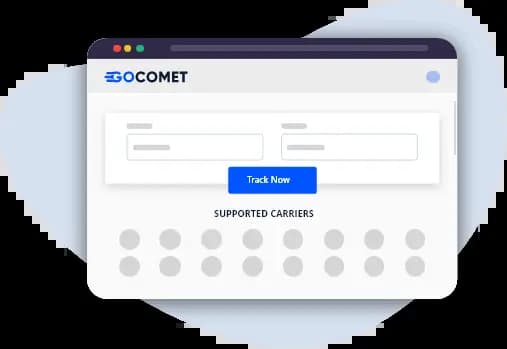 GoComet's container tracking search form